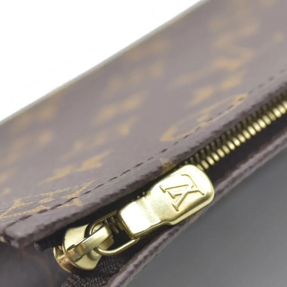 $885 Louis Vuitton Monogram Toiletry Pouch 19 Red RFID
